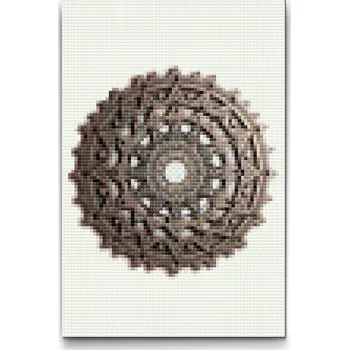 Diamantové malování Diamantové malování - Technická mandala Velikost: 20x30cm, Rámování: Pouze srolované plátno, Diamanty: Čtvercové