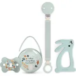 Suavinex Wonderland Suavinex Wonderland SX Pro Physiological 0-6 m dudlík 1 ks + Suavinex Wonderland Soother Clip with Ribbon klip na dudlík 1 ks + Duo Soother Case krabička na dudlík 1 ks + kousátko 1 ks