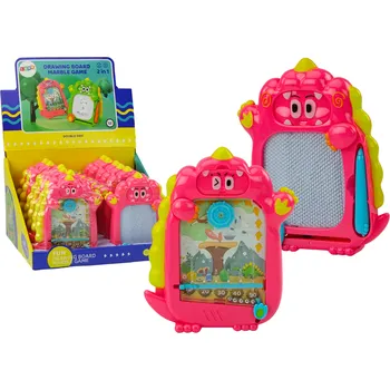 Desková hra Kapesní hra na kreslení 2v1 - Růžový dinosaurus