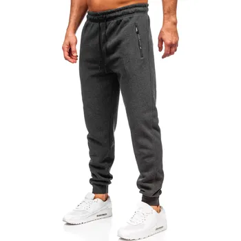 Pánské kalhoty Grafitové pánské oversized tepláky Bolf JX6501 - 2XL