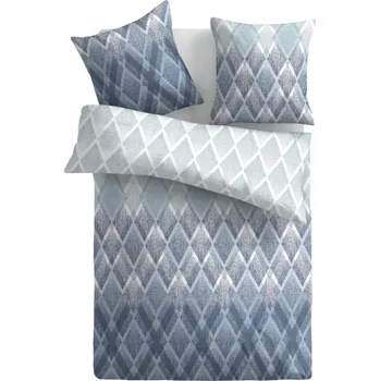 Povlečení Povlečení Bibi 140x200 cm, modré, bavlněný satén