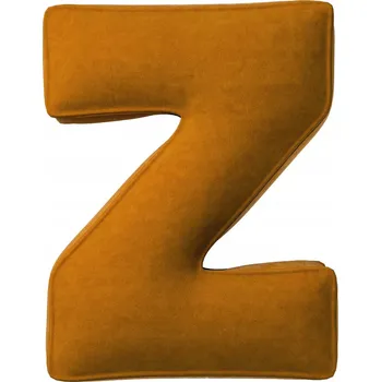 Polštář Polštář velurový písmeno Z, 40 cm VELKÝ, medová