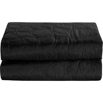 Textilomanie Stone přehoz na postel černý/vzor 220 x 240 cm Přehoz na lůžko Textilomanie Stone přehoz na postel černý/vzor 220 x 240 cm