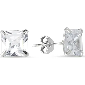 Náušnice Stříbrné puzetové náušnice SQUARE 8mm Ag 925; ≤1,8 g.