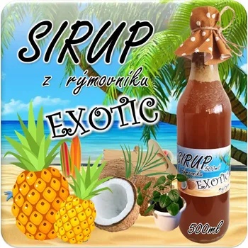 Sirup Sirup z rýmovníku: Exotic Sladidlo: Cukr Krystal Bílý, Rýmovník: Bez rýmovníku