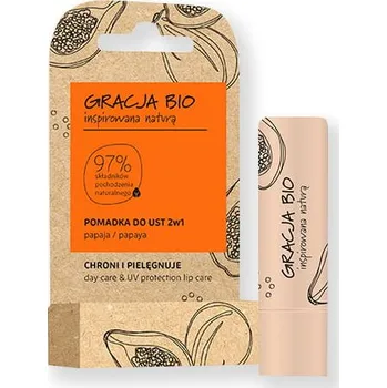 Péče o rty GRACJA BIO Balzám na rty 2v1 Papaya