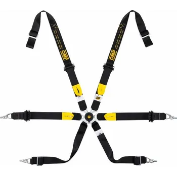 Postroj pro psa FIA 6 bodové bezpečnostní pásy OMP ONE 2" WRC Endurance Pull Down, černá