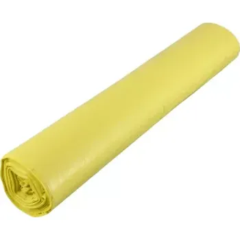 Pytle na odpadky Pytel LDPE 70x110cm, ECONOMY, 120l, 25ks/rol,žlutý, cena za roli
