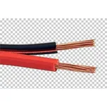 Kabel k reproduktorům, 2x1,5mm2, OFC měď, černo červený, 25m