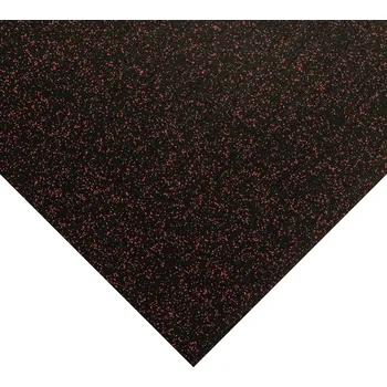 Rohožka Černo-červená gumová podlahová deska FLOMA FitFlo SF1050 - délka 200 cm, šířka 100 cm, výška 1,6 cm