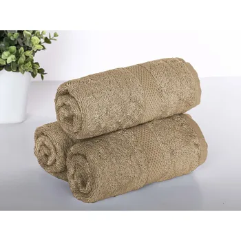 Ručník XPOSE® Froté ručník VERONA 3ks - kávový 30x50 cm, Froté + Prodloužená možnost vrácení zboží do 50 dnů