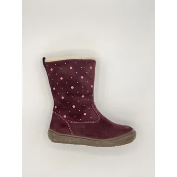 Dívčí kozačky Zimní bota Geox J04CUA Hadriel burgundy 28