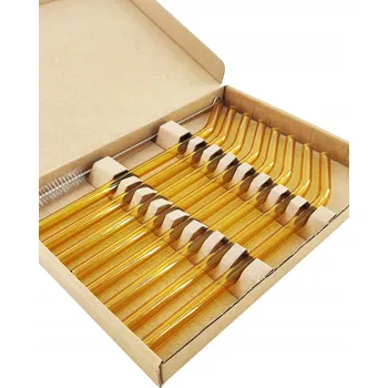 Brčka zahnuté 8ks žluté ohýbané