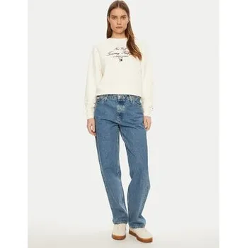 Pánská móda Tommy Hilfiger Mikina Modern Script WW0WW43844 Écru Regular Fit S