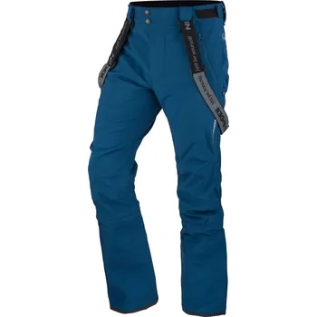 Pánské kalhoty Northfinder Pánské lyžařské softshellové zimní kalhoty s kšandami LOXLEY, tmavě modrá, M