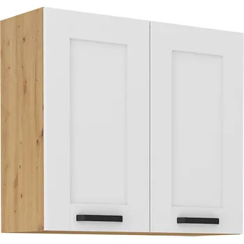 Kuchyňská skříňka Horní skříňka, bílá/dub artisan, LULA 80 G-72 2 F