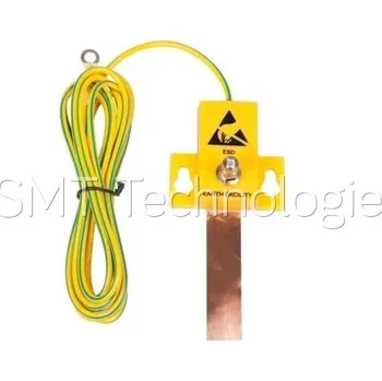 ESD Zemnicí box StaticTec, 1xM5 závit, samolepicí měděná páska, 1MOh - 100104001515