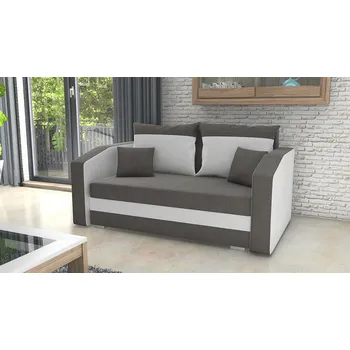 Pohovka Pohovka FABIO 2 tmavěšedá-bílá