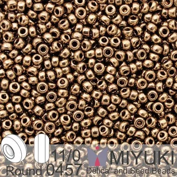 Korálek Korálky Miyuki Round 11/0. Barva 0457 Met Dk Bronze . Balení 5g.