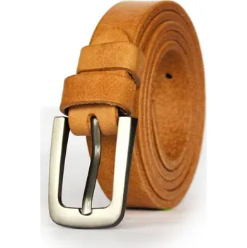 Opasek Dámský kožený pásek DM-1,5-21-58 hořčicový, Obvod pasu / celková délka pásku 105cm, VELIKOST 90