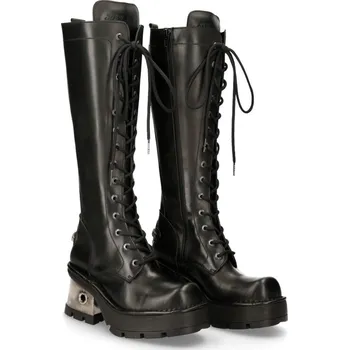 Dámské kozačky boty kožené dámské - 14-eye Boots (236-S1) - NEW ROCK - M.236-S1