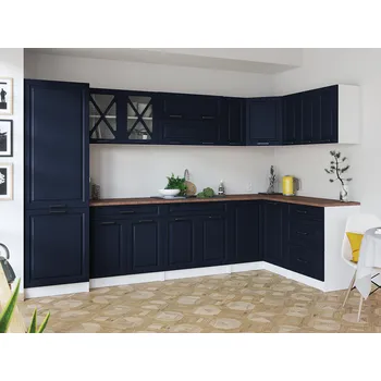 Kuchyňská linka Rohová kuchyňská linka SINGRID - Marine blue