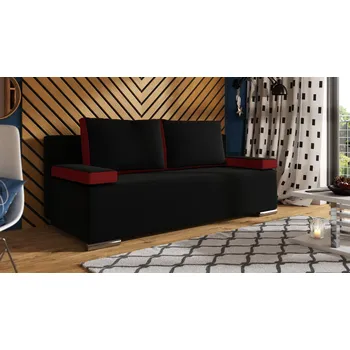 Pohovka Pohovka RIVADA černo-červená - SAWANA 14 + SAWANA 13