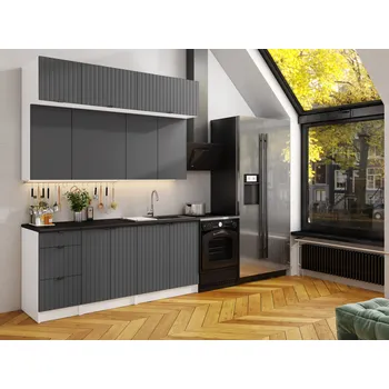 Kuchyňská skříňka Kuchyňská linka WALOS 180cm Grafit