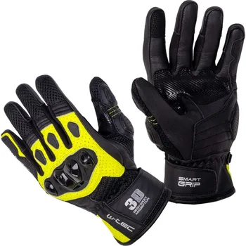 Moto rukavice W-TEC Moto rukavice Janstur černá-fluo - M
