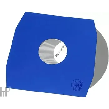 Příslušenství pro gramofon TESLA 12" LP Inner Sleeves blue 80g angled - 25ks - Modré papírové vnitřní obaly s antistatickou vložkou a zkosenými rohy