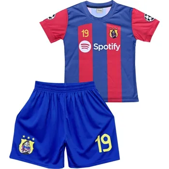 Fotbal Numberoplus Dětský fotbalový dres Komplet FC Barcelona - Lamine Yamal 19 Velikost: 16 let (vel.166-172)