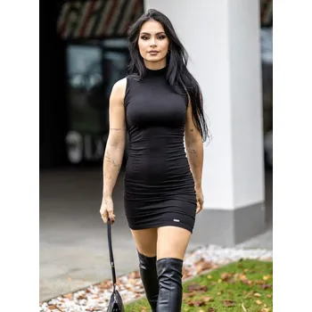 Dámské šaty Pohodlné dámské šaty VSB ZOE v černé barvě, VELIKOST S/M