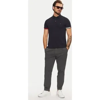 Pánské tričko Tommy Hilfiger Polokošile Flag Cuff MW0MW37518 Tmavomodrá Slim Fit M