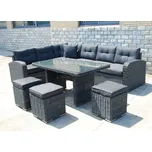 ArtRoja Ratanové sezení MONTREAL | antracit