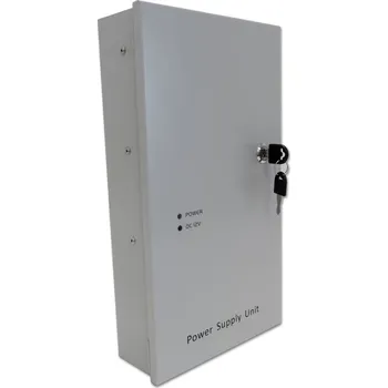 Napájecí zdroj pro osvětlení XtendLan Zdroj 12-13V DC nastavitelný, 9 portů, 8A celkem, 96W, tavn.pojistky,skříňka, zálohovatelný baterií