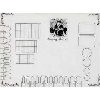 Silikonová podložka pro razítkování nehtů #3 (Silikonová podložka pro míchání gel laků)