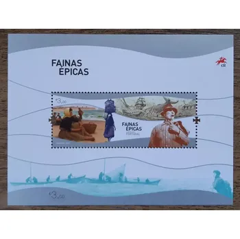 Poštovní známka Portugalsko ** aršík Bl 487 rybolov, r. 2022