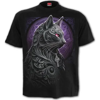 Pánské tričko Unisex Tričko Spiral s kočkou CELTIC WHISKERS Velikost: S
