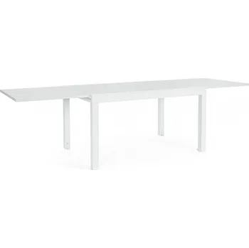 Zahradní stůl BIZZOTTO Rozkládací zahradní stůl CLIV bílý 135/270x90 cm