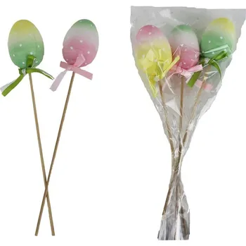 Velikonoční dekorace Velikonoční dekorace – zápich vajíčko 3 ks (X6819)