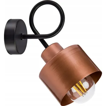 Nástěnné svítidlo Nástěnná lampa E27, pevná, loft, kovová, měděná