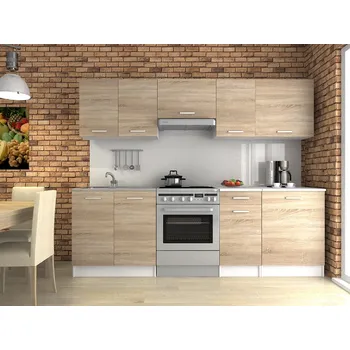 Kuchyňská linka Kuchyňská linka LUIZA 240x180 - Sonoma
