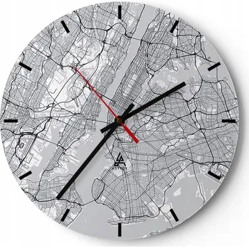 Hodiny Nástěnné hodiny do kuchyně 30x30 Jork Skleněné hodiny do obýváku Tiché