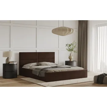 Postel Postel WASTO 120x200 hnědá s úložným prostorem