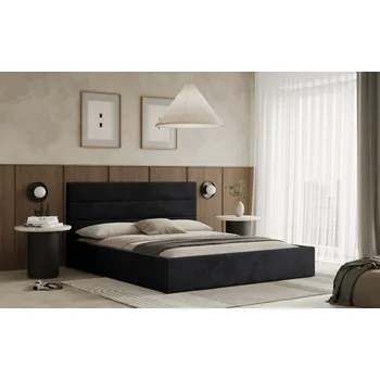 Postel Postel LIVO 120x200 černá s úložným prostorem