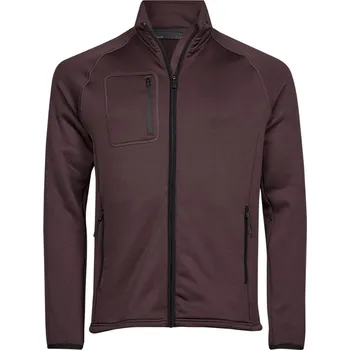 Pánská casual bunda Tee Jays Pánská fleecová bunda Tee Jays Vínová 3XL