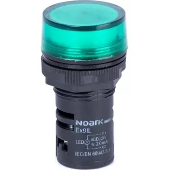 Jistič Noark 105449 Ex9IL 1C g 400V AC Signálka s plochou hlavicí, rezistivní, zelená, 400VAC (Ex9IL 1C g 400V AC)