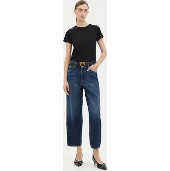 Pánské tričko PINKO T-Shirt Bussolotto 100355 Černá Regular Fit M