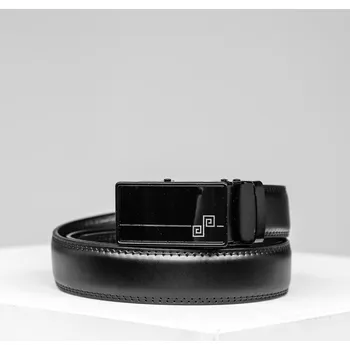 Opasek Černý pánský koženkový pásek Bolf 019 - 115 cm