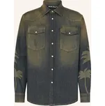 Palm Angels Pánská Džínová Košile, brown - grey, 38